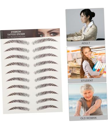 Beavorty 18 Sheets Waterproof Eyebrow Stickers Grooming Shaping Eyebrow Sticker Imitation Eyebrow Sticker 6d - Buy Online on GoSupps.com