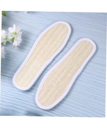 NOLITOY Loofah Pad Insoles - Sweat Absorbing Breathable Shoe Cushions - 1 Pair Assorted Colors | 23x7.5cm for Ultimate Comfort - Buy Online on GoSupps.com