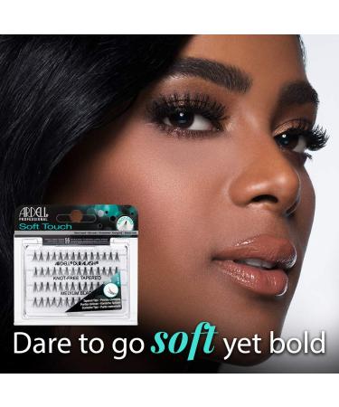 Ardell Soft Touch Individual False Eyelashes Medium Black 4 Pack - Knot-Free - Buy Online on GoSupps.com