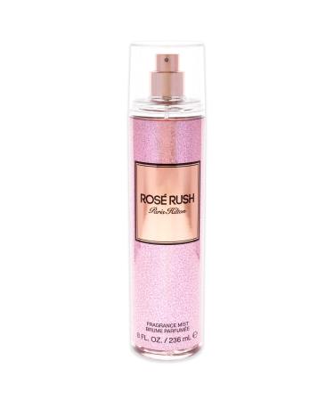 Paris Hilton Rose Rush Body Spray for Women | Floral and Fruity Fragrance | Notes of Rose Petals Papaya and Amber | Feminine Flirty and Long-Lasting | 8 Oz