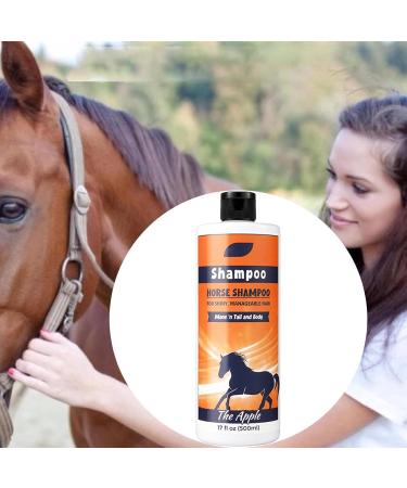 Mane Shampoo Mane and Tail Shampoo 500ml Natural Mane and Tail Detangler ShampooHorse Grooming Supplies Coat Cleaner for Cleaning and Conditioning Body Wash - Buy Online on GoSupps.com