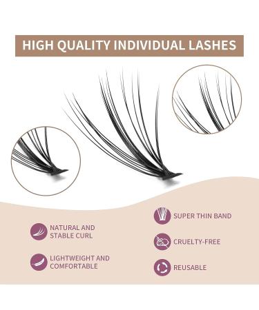 SIMER Individual Lashes 242 Clusters Eyelash Extension Kit for Natural Look - 4 Types, Manga Lashes, 7-13mm - Perfect for Makeup DIY - Buy Online on GoSupps.com