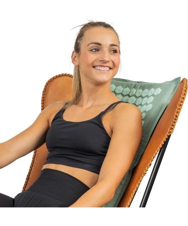 Northwall Akupressurmatte Set - Eco-Friendly Massage Mat with Pillow & Bag | Relieve Back Pain Stress & Tension | Acupuncture Mat in Green - Buy Online on GoSupps.com