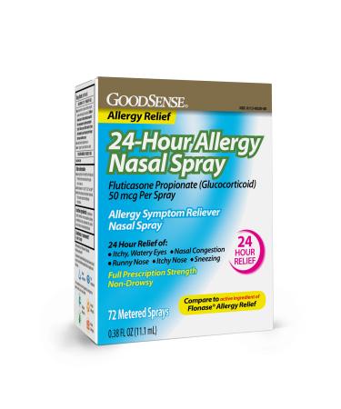 GoodSense 24-hour Allergy Nasal Spray for Runny Nose and Allergy Relief White 0.38 Fl Oz