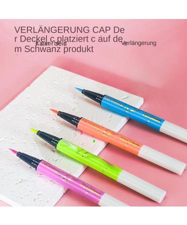  lyanny lyanny Colored Eyeliner Neon Eyeliner | Long-lasting colored glitter eyeliner in 12 colors for the face pigmented graphic liner neon UV liquid eyeliner kit for holidays and birthdays - Buy Online on GoSupps.com