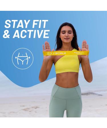 Resistance Bands Set - 5 Piece Latex Rubber Exercise Bands for Men & Women | Full Body Workout Equipment with 5 Tensile Levels for Gym Home Yoga & Therapy - Buy Online on GoSupps.com