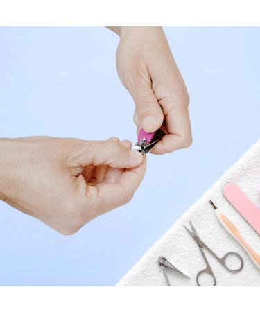 2EASY - Professional Stainless Steel Nail Clippers - Ideal for Men Women Children and the Elderly - Professional Cut - Ideal for Manicure and Pedicure (Pink) - Buy Online on GoSupps.com