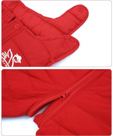 Panegy Kids Toddler Winter Snow Pants | Water-Resistant Insulated Bib Overalls | Red | 9M-6Y - Buy Online on GoSupps.com