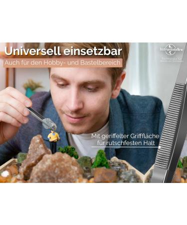 Professional Straight Tweezers 10.5 cm to 60 cm - Internal Teeth | Premium Quality SELECTION (16 cm) - International Shipping Available - Buy Online on GoSupps.com