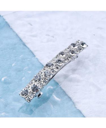 Yheakne Boho Crystal Hair Clip Pen Silver CZ Bar Hair Clip Barrette Vintage Hair Clip Pins Decorative Hair Clip Rhinestone Bar Hair Clip Shiny Bridal Hair Accessories for Women and Girls (Silver C) - Buy Online on GoSupps.com
