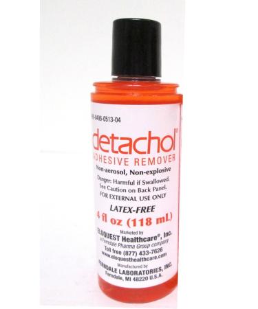 Ferndale Laboratories DetacholAdhesive Remover, Non-Irritating, 4 oz Bottle