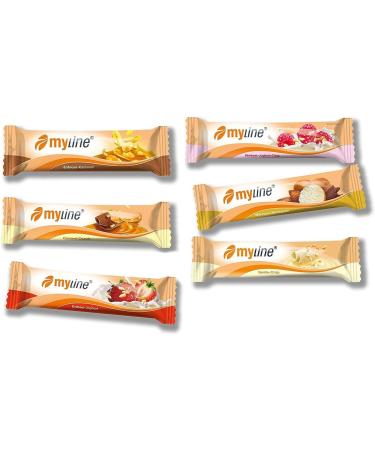 Inko Myline Bar Mix-Box - 24 Protein L-Carnitine Bars (5+ Flavours) - International Shipping Available - Buy Online on GoSupps.com