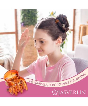 JASVERLIN Small Hair Clips - 51Pcs Mini Claw Hair Clips for Women & Girls - Black, Brown, Clear - Hair Styling Accessories for Fine, Thin & Thick Hair - Buy Online on GoSupps.com