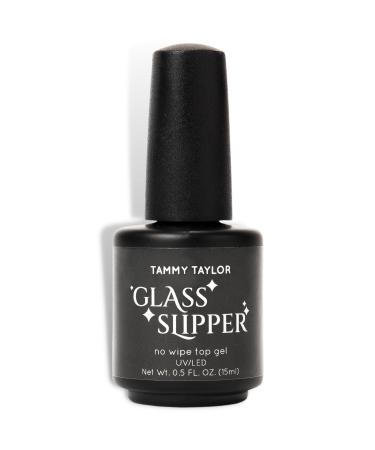 Tammy Taylor Glass Slipper Top Coat | Smooth Application | UV/LED Cure | Non-Yellowing Top Gel for Gel Polish & Acrylic Nails