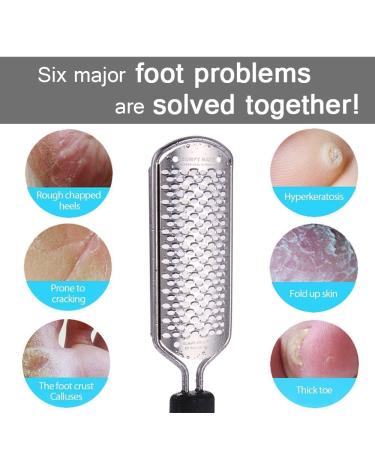 Pedicure Foot File Scrubber Rasp Callus Shaver Cuticle Cutter Pedi Tool - 2 Blades - Buy Online on GoSupps.com
