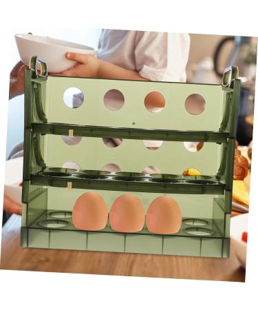PRETYZOOM Capacity Flip -layer Multilayer Plastic Organizer Container Grid for Rack Storage Refrigerator - Buy Online on GoSupps.com