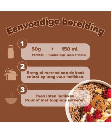 3Bears Porridge Elegant Cacao 4er Package 4 x 400g No added sugars Overnight oats Breakfast 100 natural - Buy Online on GoSupps.com