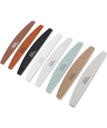 Professional Half Moon Nail File Set for Fast POLISHING and Shaping Nails Manicure Tool KIT - Buy Online on GoSupps.com