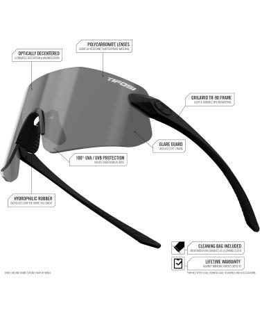 Tifosi Unisex Vogel SL Sunglasses - Matte Black | Stylish & Lightweight | International Shipping Available - Buy Online on GoSupps.com