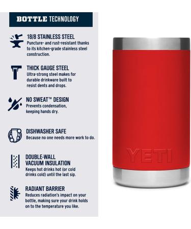 YETI Rambler Jr. 12 oz Kids Bottle | Straw Cap | Canyon Red - Buy Online on GoSupps.com