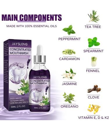 Concentrated Non-Alcoholic Mouthwash 59ml | Kills 99% Bad Breath & Oral Smell | Fresh Breath Solution - Buy Online on GoSupps.com