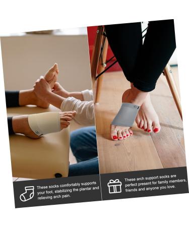 Buy NOLITOY Arch Support Socks - 4 Pairs Plantar Brace Sleeves for Foot Pain Relief & Height Increase - International Shipping Available - Buy Online on GoSupps.com