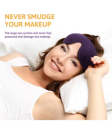 ROVAZO 3D Sleep Mask and Ear Plug Travel Set 2 Pack - Contoured Adjustable Eye Shades with Comfortable Silicone Ear Plugs - Ideal for Planes and Naps - Bonus Pouch - Buy Online on GoSupps.com