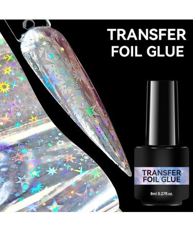 Nail Foil Gel | 8ml Strong Adhesion Clear | Glue Requires a UV Lamp - Ideal for Home Care and Decorative Nail Art - Buy Online on GoSupps.com