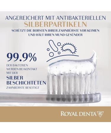 Royal Denta Nano Silver Toothbrush - Medium Yellow | Best International Shipping & Superior Dental Care - Buy Online on GoSupps.com