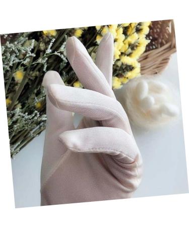 DOITOOL 1 Pair Grooming Gloves Moisturizing Mittens Knit Mittens Multi-Function Moisturizing Gloves Mittens Kids Hand Nighttime Gloves Jewelry Silk Sun Protection White - Buy Online on GoSupps.com