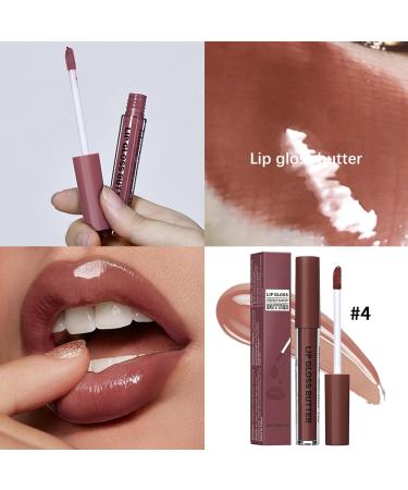 3 Colors Lip Gloss Butter Glossy Moisturizing Lipstick Non Sticky High Shiny Finish Conditioning Lip Glow Oil for Shine Hydration Sheer Tinted Soothing Lip Care - Buy Online on GoSupps.com