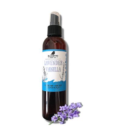 BLUEBYRD Soap Co. Lavender Vanilla Fragrance for Hair and Body | Alcohol Free Hair Perfume | Perfumed Hair and Body Mist -Sweet Vanilla & Relaxing Lavender Scent | Clean Beauty Vegan Free of