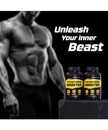 Testosterone Booster for Men | Enhance Muscle Growth Libido & Stamina | Tongkat Ali Workout Supplement - Total T Test Boost (2 Pack - Buy Online on GoSupps.com