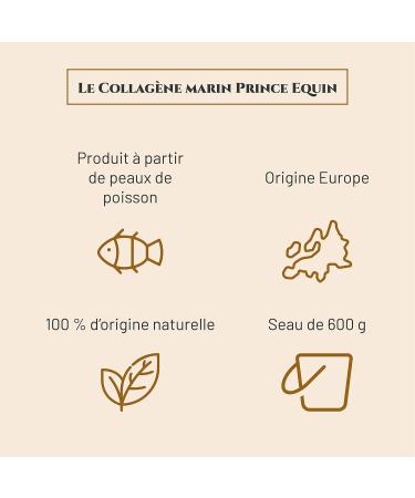 Prince Equin - Marine COLLAGEN - Horse nutritional supplement - Bucket 600g - Joint flexibility - Horse tendon support - French brand (600g bucket) - Buy Online on GoSupps.com