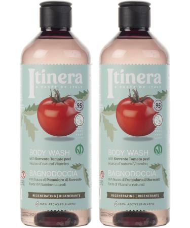  sarcia.eu ITINERA - Regenerating body wash with tomato from Sorrento 95% natural ingredients 370 ml 4 pcs - Buy Online on GoSupps.com