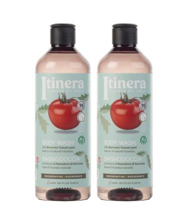 sarcia.eu ITINERA - Regenerating body wash with tomato from Sorrento 95% natural ingredients 370 ml 2 pieces