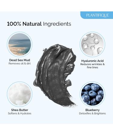 Dead Sea Mud Mask with Hyaluronic Acid for Men and Women - Deep Cleansing and Pore Minimizing Skin Care - 8.1oz - Buy Online on GoSupps.com
