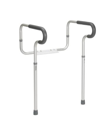 Drive Medical RTL12000 Bathroom Grab Bar for Toilets, White
