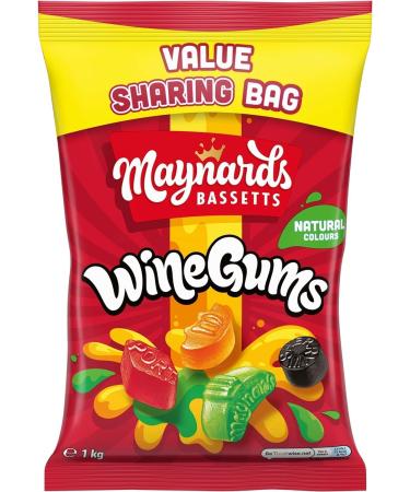Maynards Bassetts Winegums - 1 kg Value Bag - Buy Online on GoSupps.com