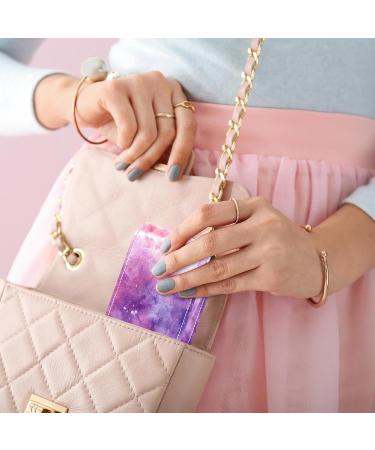 Travel Lipstick Organizer Case - Portable Makeup Bag with Mirror | Colorful Pink Watercolor | Shop Internationally - Buy Online on GoSupps.com