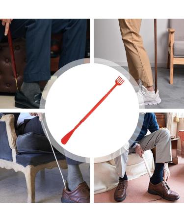 Back Scraper & Shoe Opener with Claw | Long Handle Ankle Inserts for Easy Dressing | Premium Shoe Spoon & Back Scratch Solution - Buy Online on GoSupps.com
