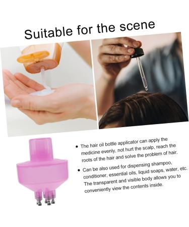 Hair Color Applicator Bottle Set - Pink Dropper for Dying Hair - 6.3x4.5cm International Shipping - Buy Online on GoSupps.com