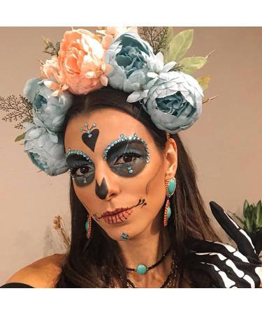 Face Gems  AUGVO 2150 PCS Face Rhinestone Stickers for Makeup Self-Adhesive Body Bling Face Jewels Stickers for Halloween Christmas Crafts Body Nail Makeup Festival Carnival 4 Size 3 Sheets Gem Nail Stickers - Buy Online on GoSupps.com