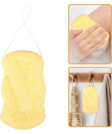Healvian Natural Exfoliating Bath Sponge | Body Wash & Back Scrubber Loofah for Spa-quality Shower Experience - Buy Online on GoSupps.com