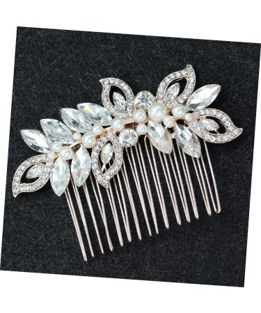 FRCOLOR Wedding Hair Accessory Goody Hair Pearl Hair Clip Headwear for Women Pearl Hair Accessories Rhinestone Headpiece Pearl Hair Pin Womens Hair Accessories Tiara Comb Bride Crystal - Buy Online on GoSupps.com