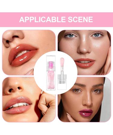 Clear Lip Oils Nourishing Lip Balms Lips Moisturiser Clear Nourishing Oil Lip Balm Moisturizer Perfect and Suitable for Dry Cracked Lips Women Girls Cares - Buy Online on GoSupps.com