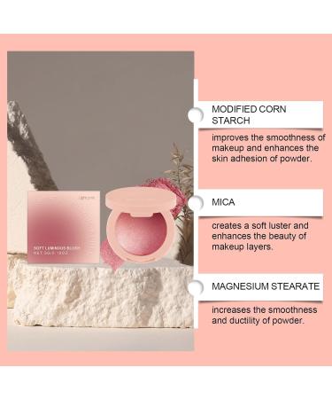 Qurygin Blush For Cheeks Cheek Blusher for Women Buildable & Long Lasting Beauty Product with Shine for Women All Skin Tones Light Pink - Buy Online on GoSupps.com