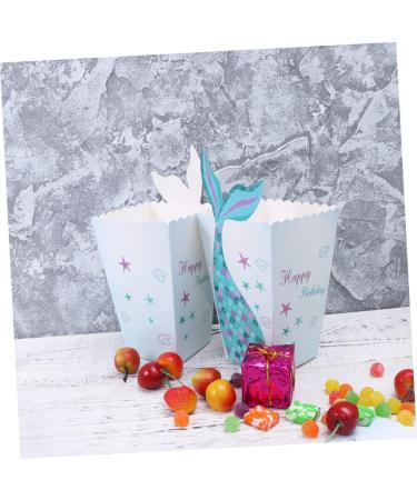 jojofuny Kids' Party Supplies 54 Pcs Party Popcorn Boxes Treat Boxes Paper Popcorn Boxes Child Disposable Mermaid Kids Party Supplies - Buy Online on GoSupps.com