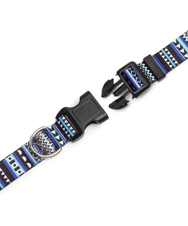 Adjustable Soft Nylon Dog Collar for Small & Medium Dogs | Suredoo Blue | Comfort Fit for Puppies & Cats (L: 38-63 cm) - Buy Online on GoSupps.com