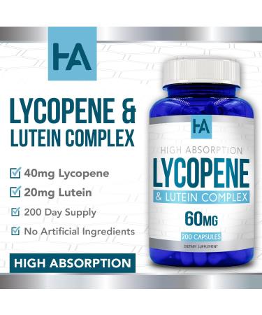 Healing Awakening Lycopene & Lutein Complex 60mg per Caps 200 Veggie Capsules - Buy Online on GoSupps.com